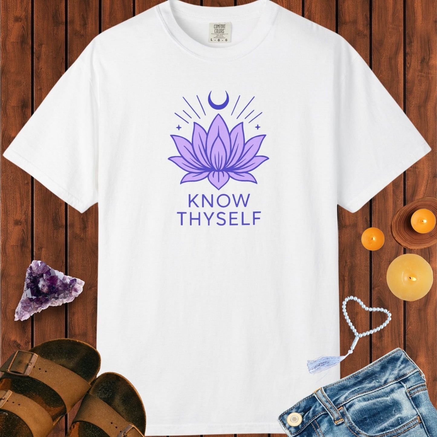 Purple Know Thyself T-shirt