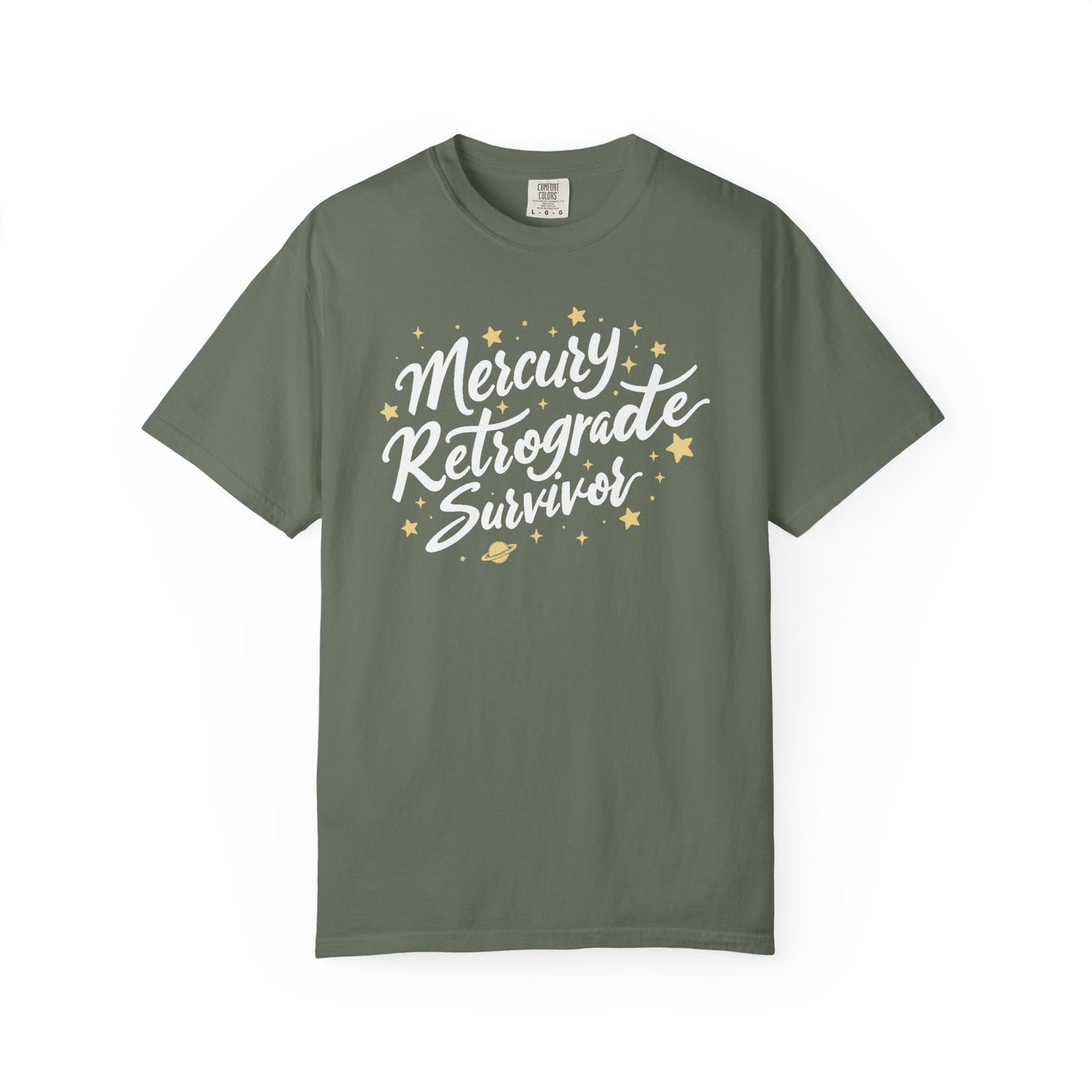 Mercury Retrograde Survivor, With Stars T-shirt