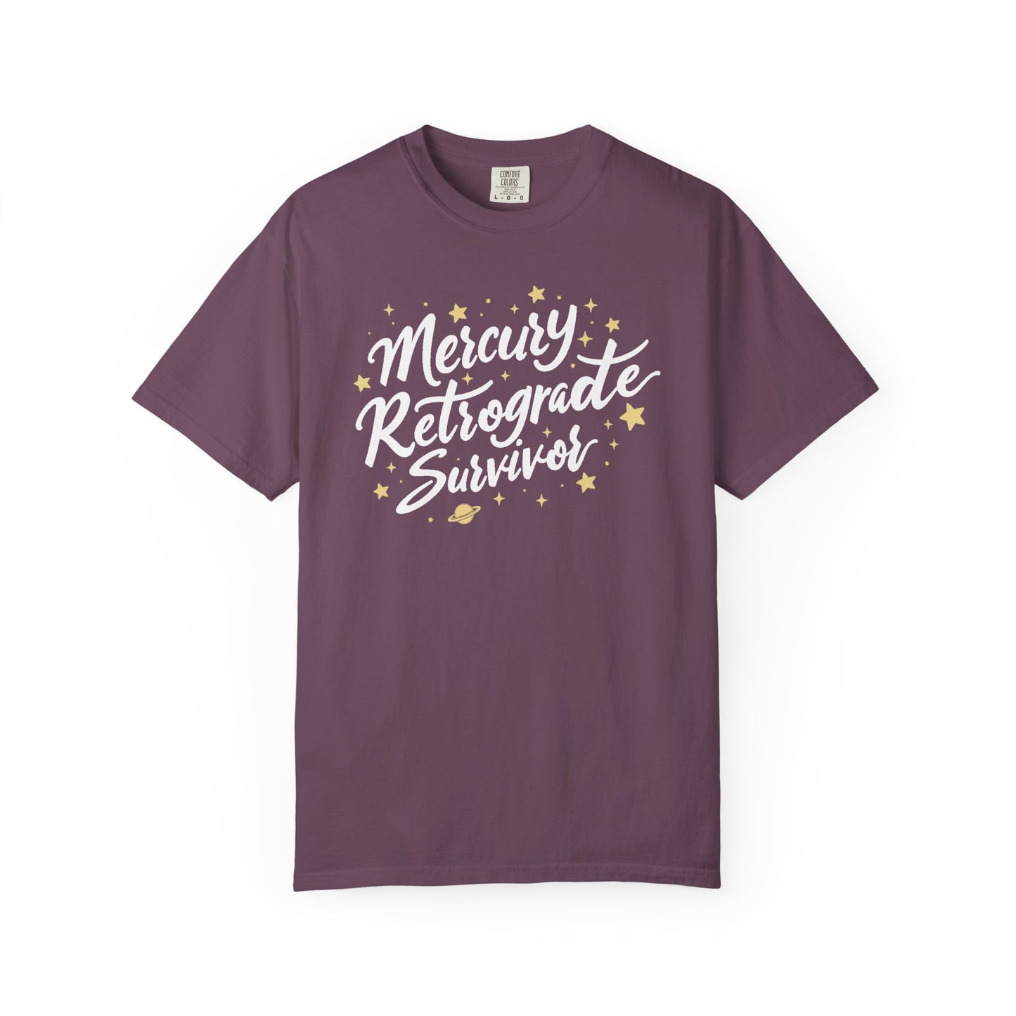 Mercury Retrograde Survivor, With Stars T-shirt