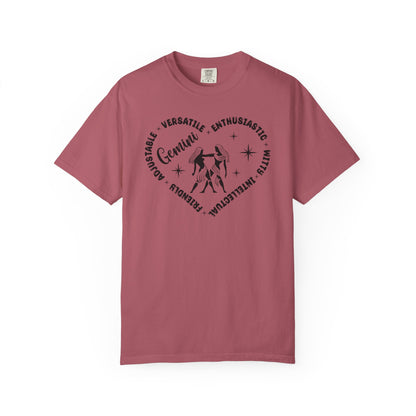 Gemini Heart Zodiac Sign T-shirt