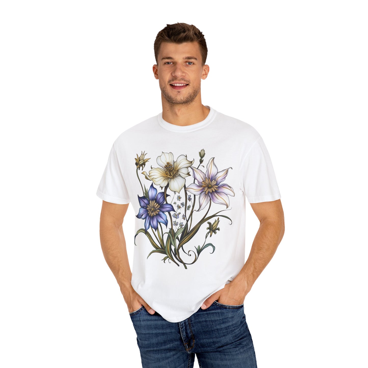 Purple and White Flowers T-shirt