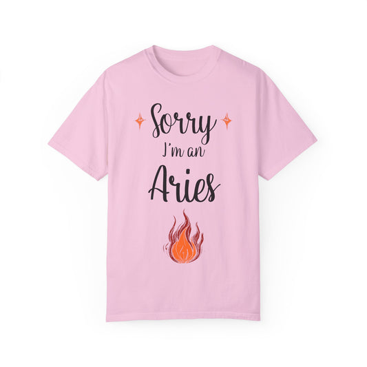 Sorry I'm an Aries T-shirt