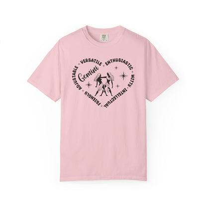 Gemini Heart Zodiac Sign T-shirt