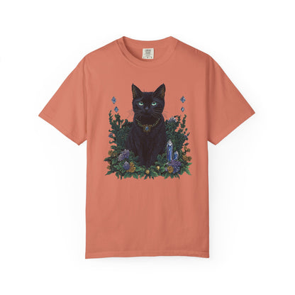 Black Cat with Crystals T-shirt
