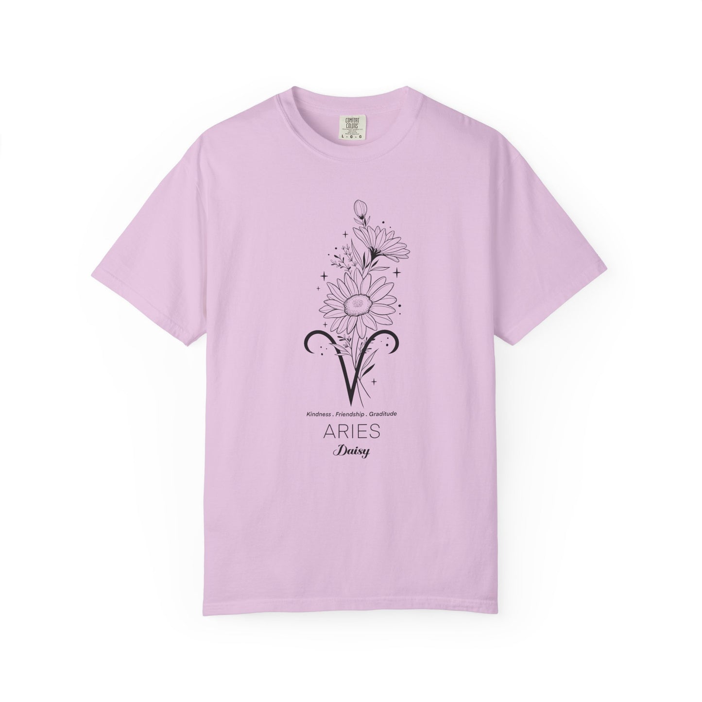 Aries Flower Zodiac Sign T-shirt