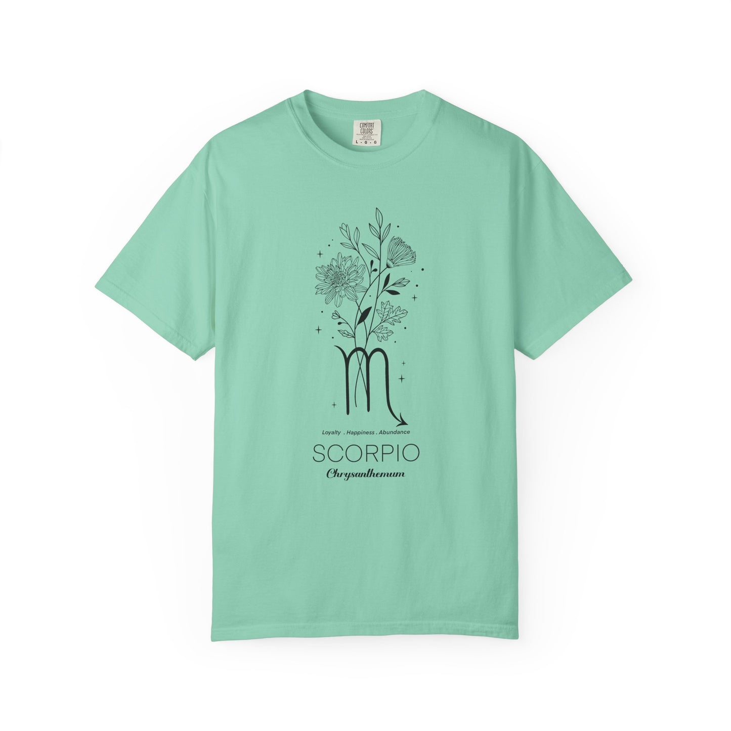 Scorpio Flower Zodiac Sign T-shirt