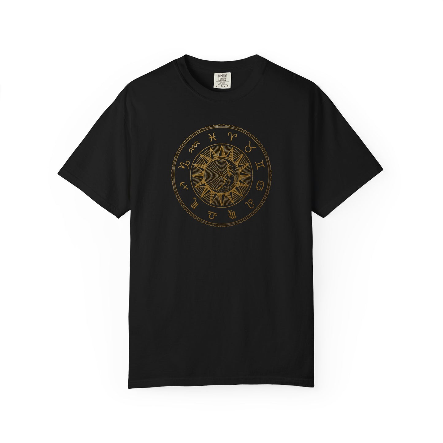Zodiac Wheel with Sun and Moon T-shirt