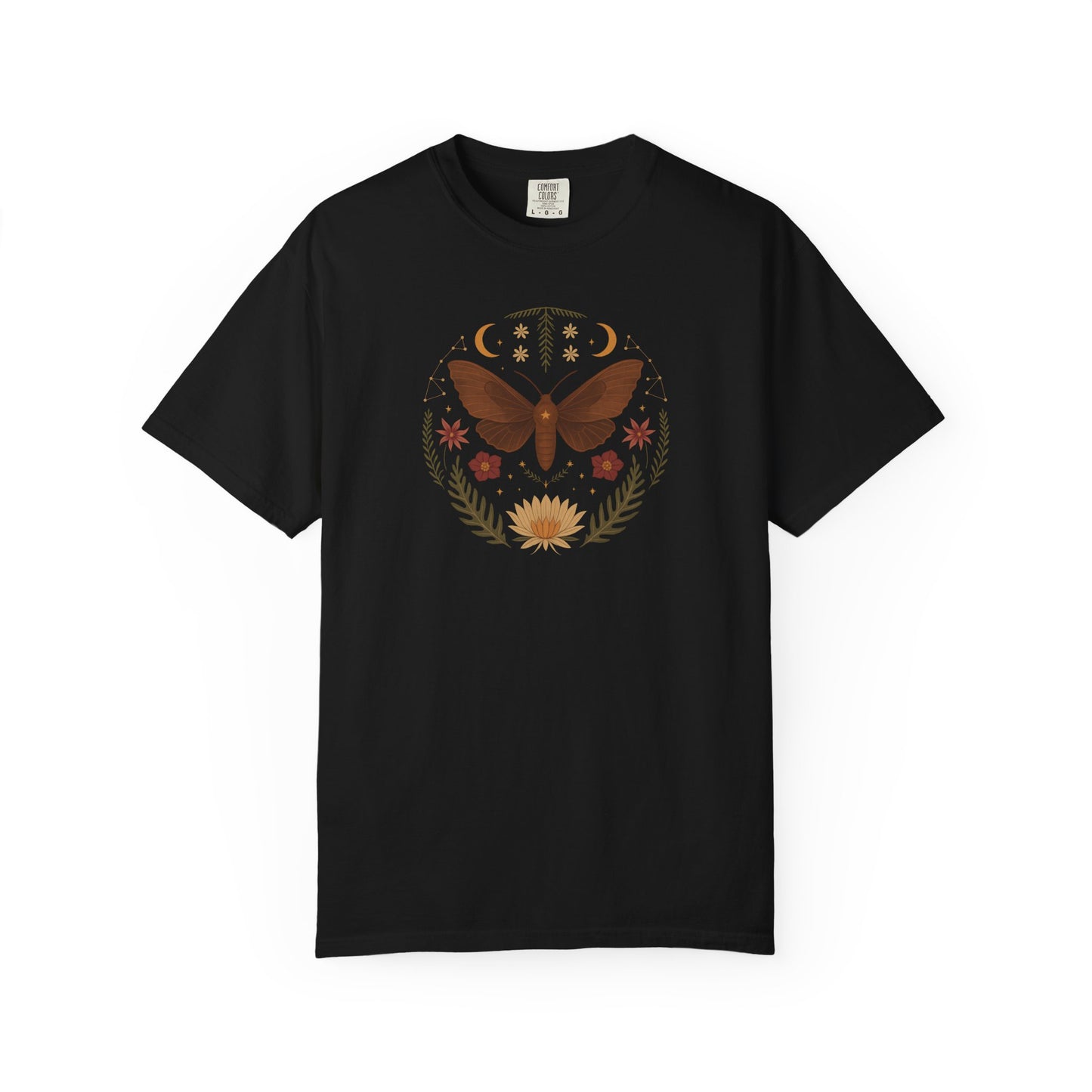 Moth With Natural Elements T-shirt