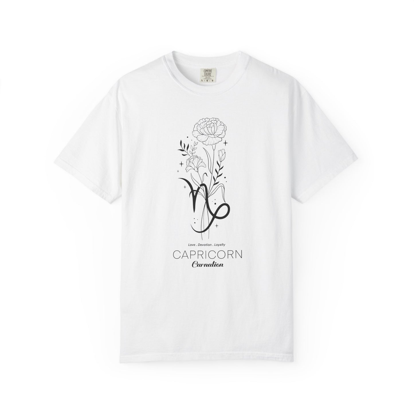 Capricorn Flower Zodiac Sign T-shirt