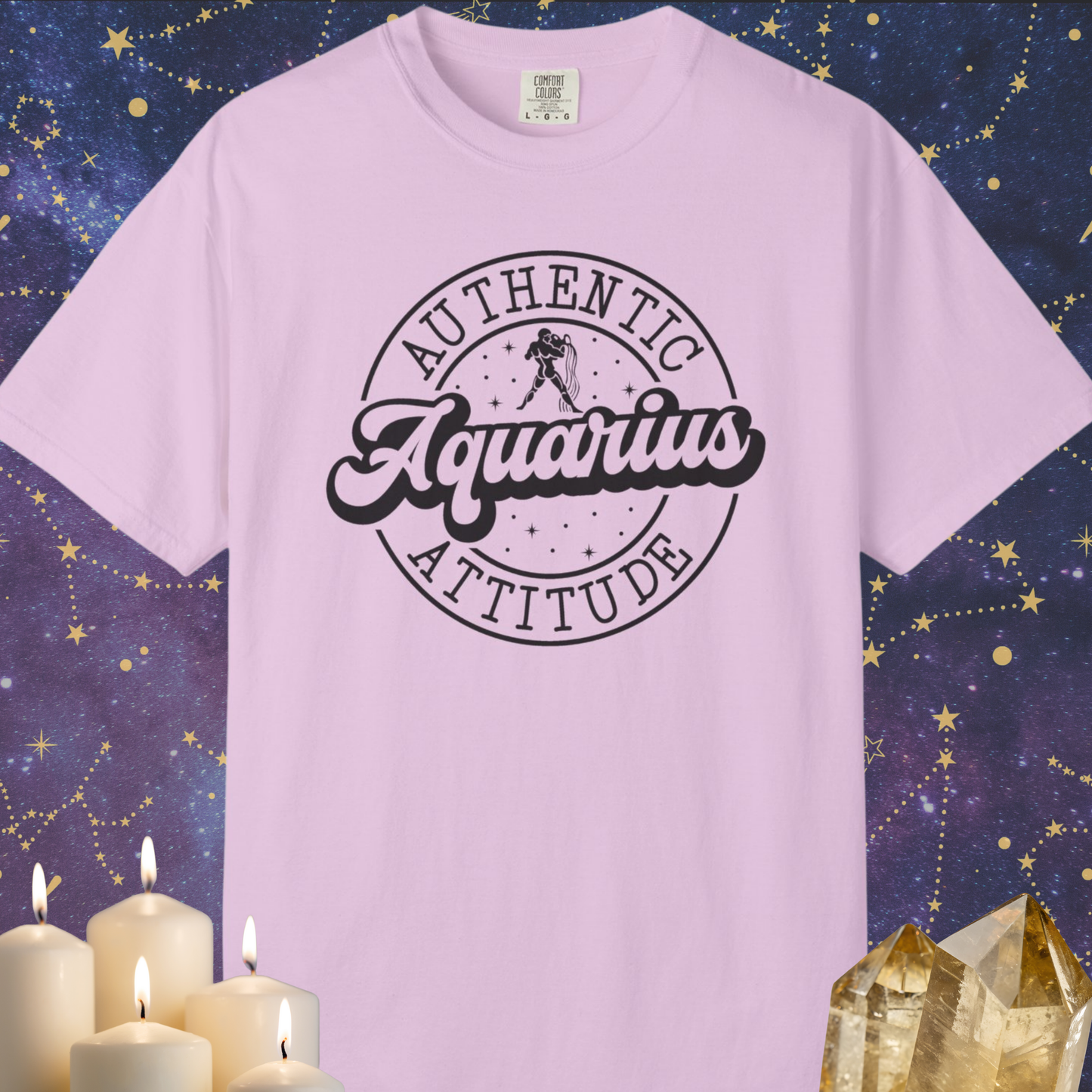 Aquarius Authentic Attitude Zodiac Sign T-shirt