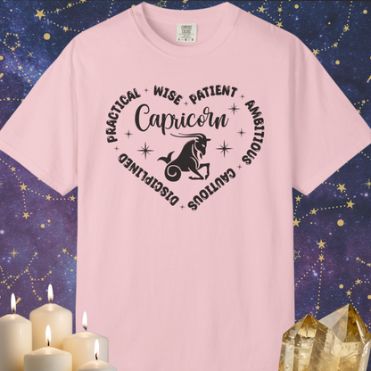 Capricorn Heart Zodiac Sign T-shirt