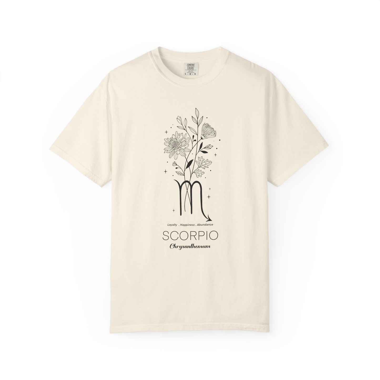 Scorpio Flower Zodiac Sign T-shirt
