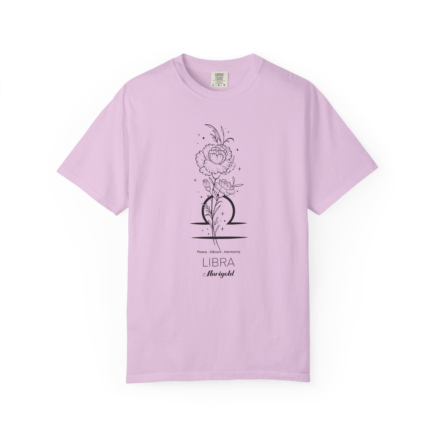 Libra Flower Zodiac Sign T-shirt