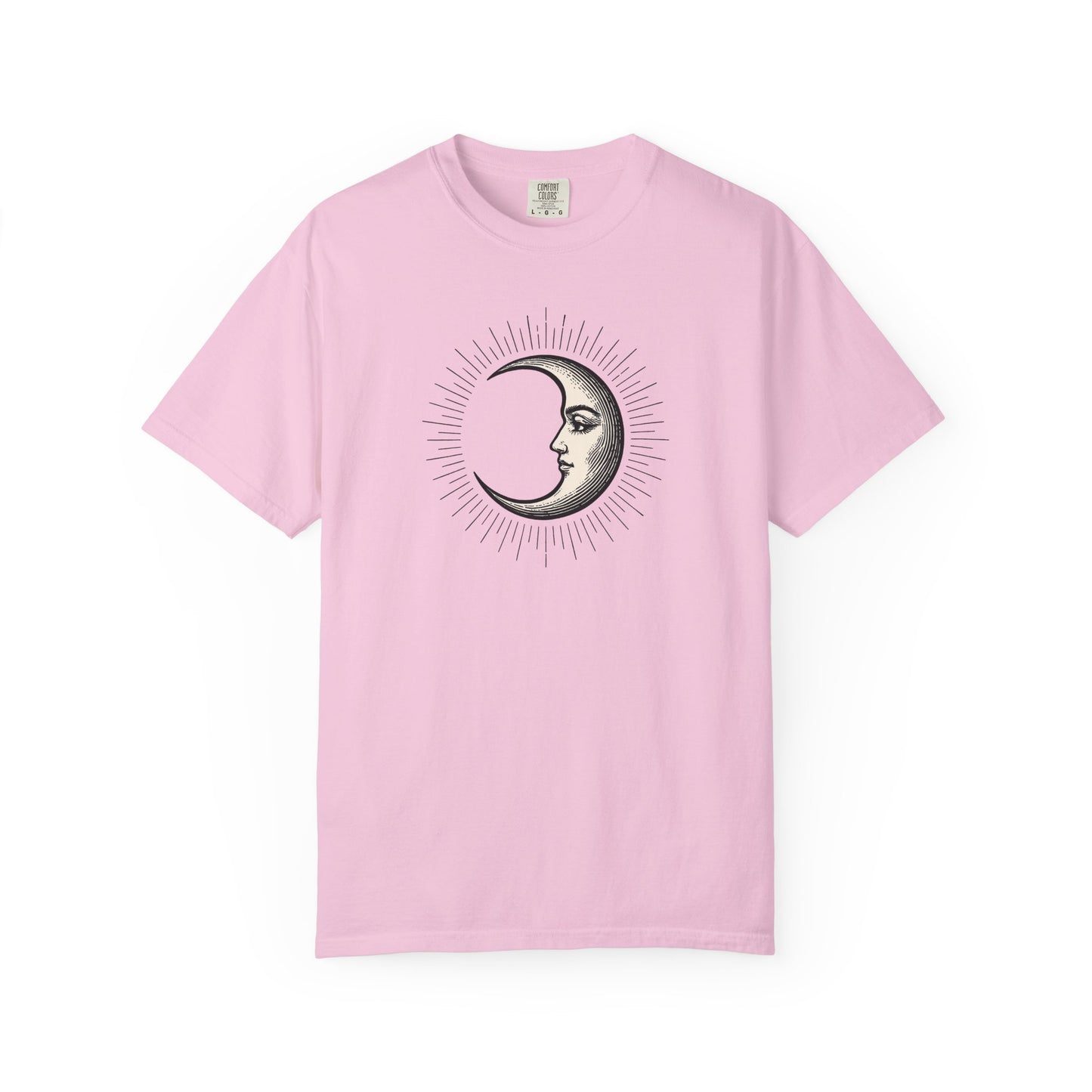 Radiant Crescent Moon with Face T-shirt