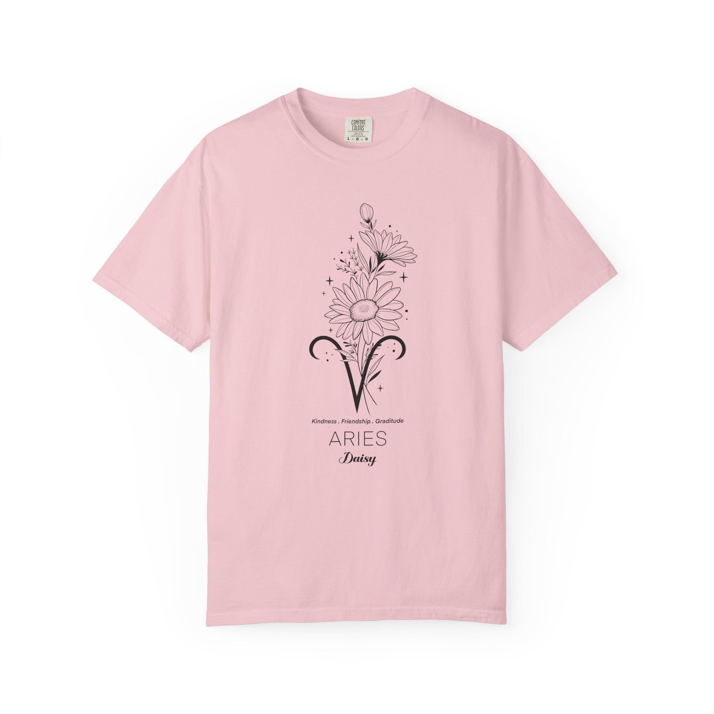 Aries Flower Zodiac Sign T-shirt