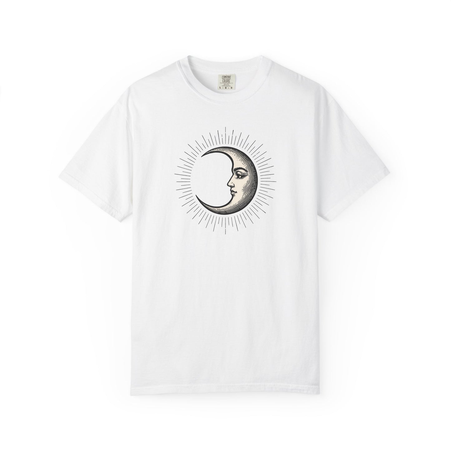 Radiant Crescent Moon with Face T-shirt