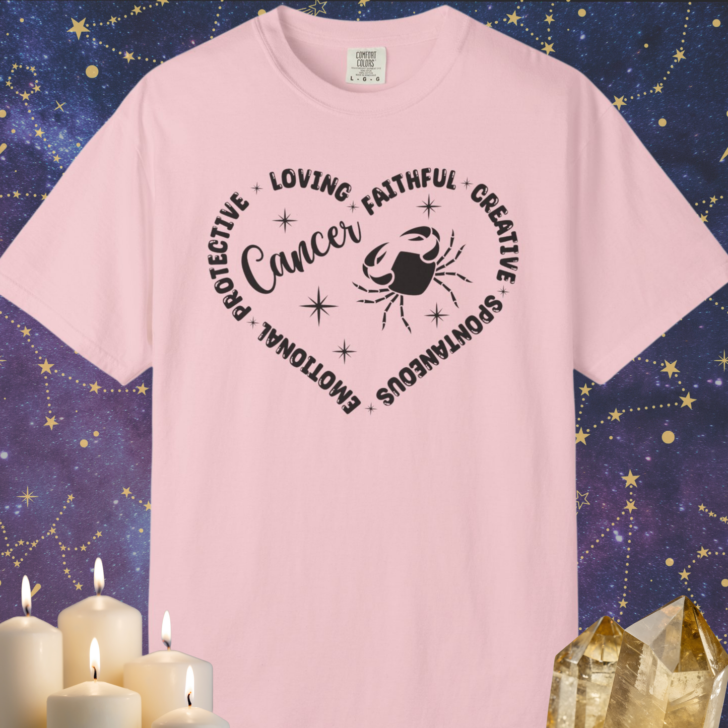 Cancer Heart Zodiac Sign T-shirt