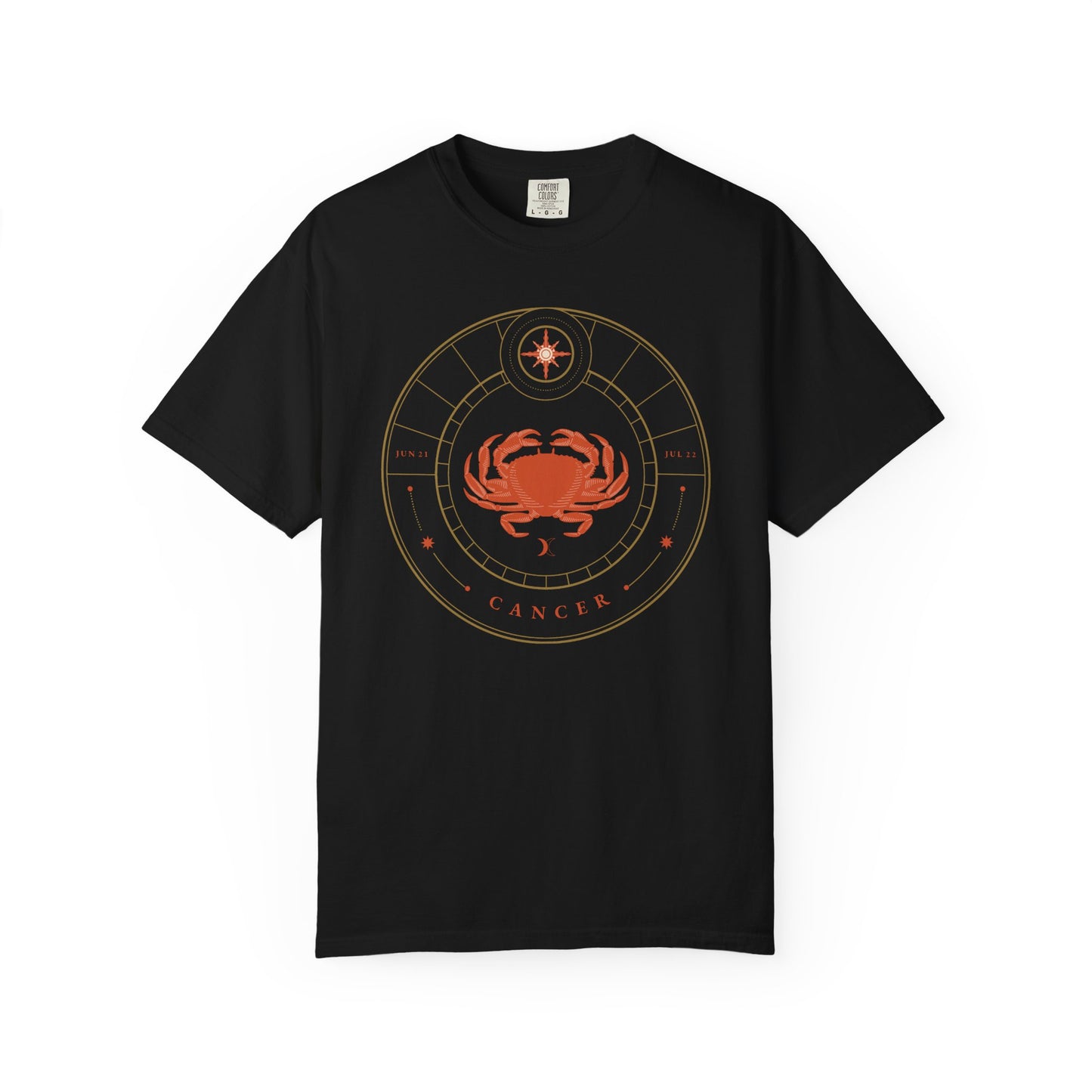 Cancer Modern Minimalist Zodiac Sign T-shirt