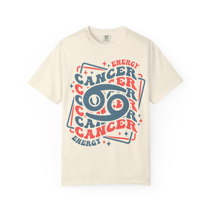 Cancer Retro-Psychedelic Zodiac Sign T-shirt