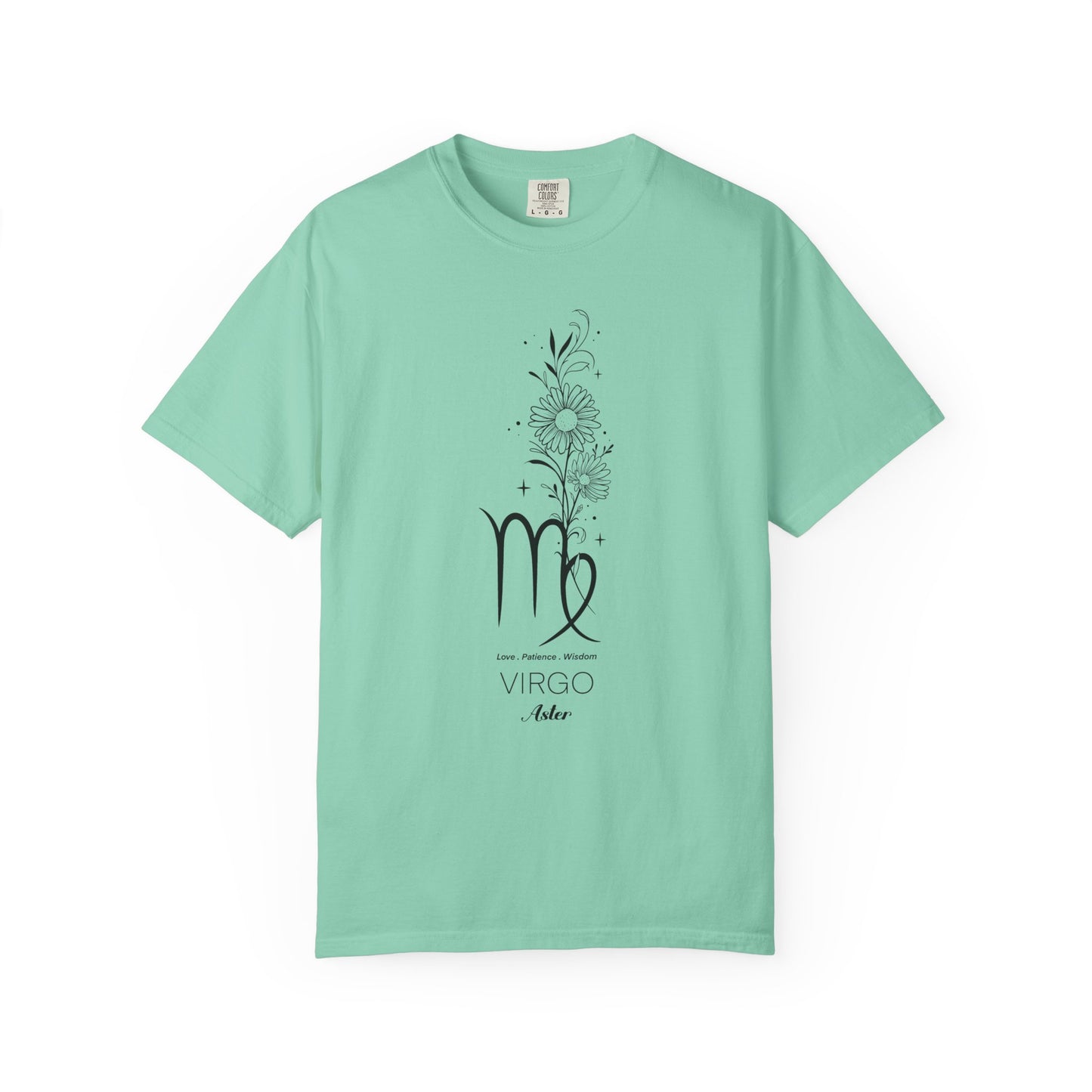 Virgo Flower Zodiac Sign T-shirt