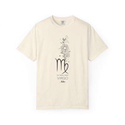 Virgo Flower Zodiac Sign T-shirt