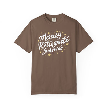 Mercury Retrograde Survivor, With Stars T-shirt
