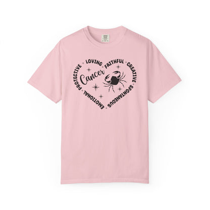 Cancer Heart Zodiac Sign T-shirt