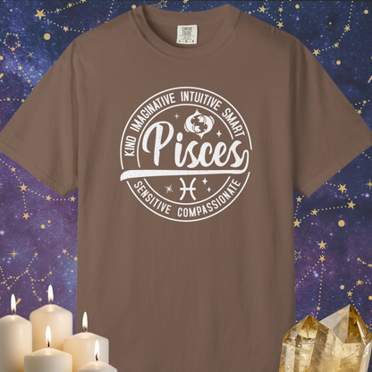 Pisces Vintage Zodiac Sign T-shirt