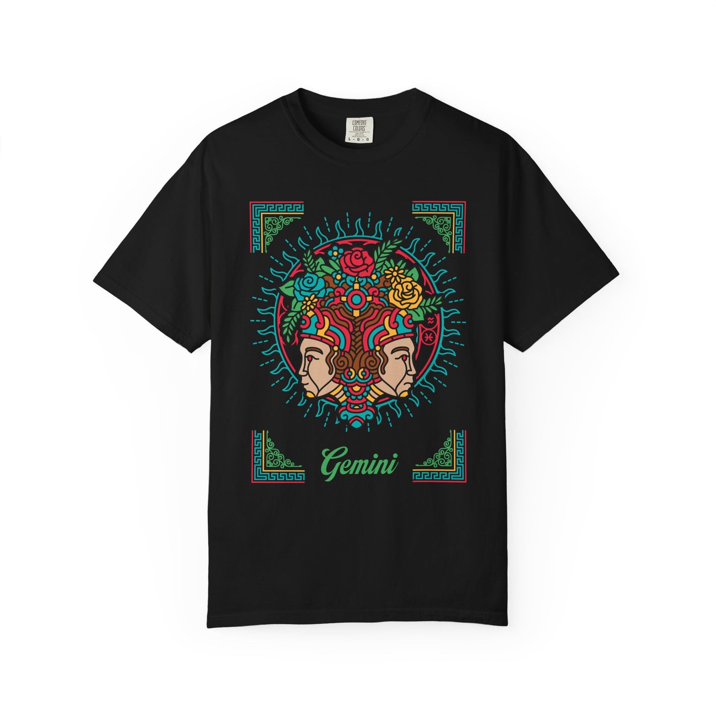 Gemini Neo-Mythological Zodiac Sign T-shirt