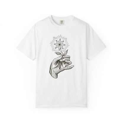 Hand Holding A Star Flower T-shirt
