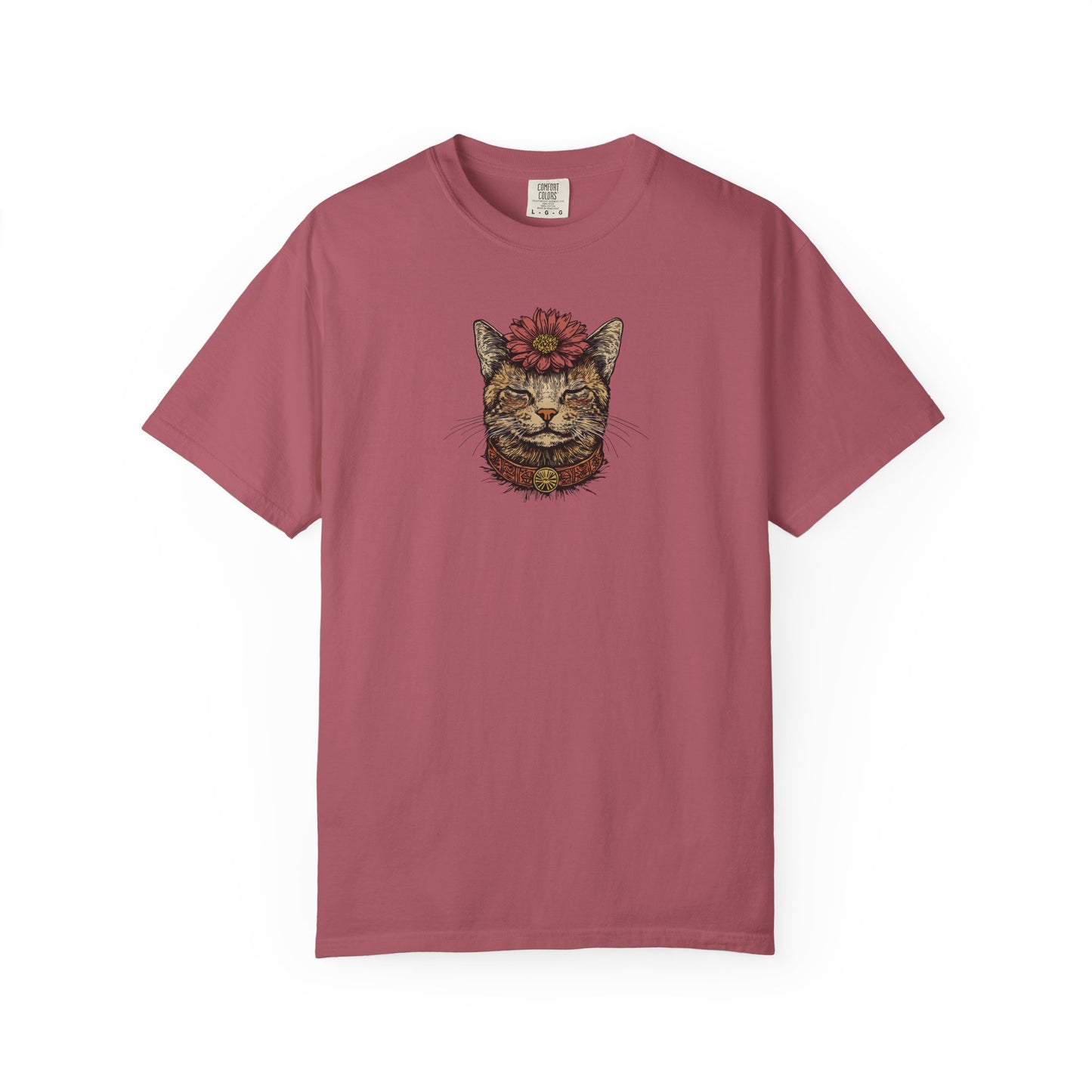 Cat with Flower T-shirt
