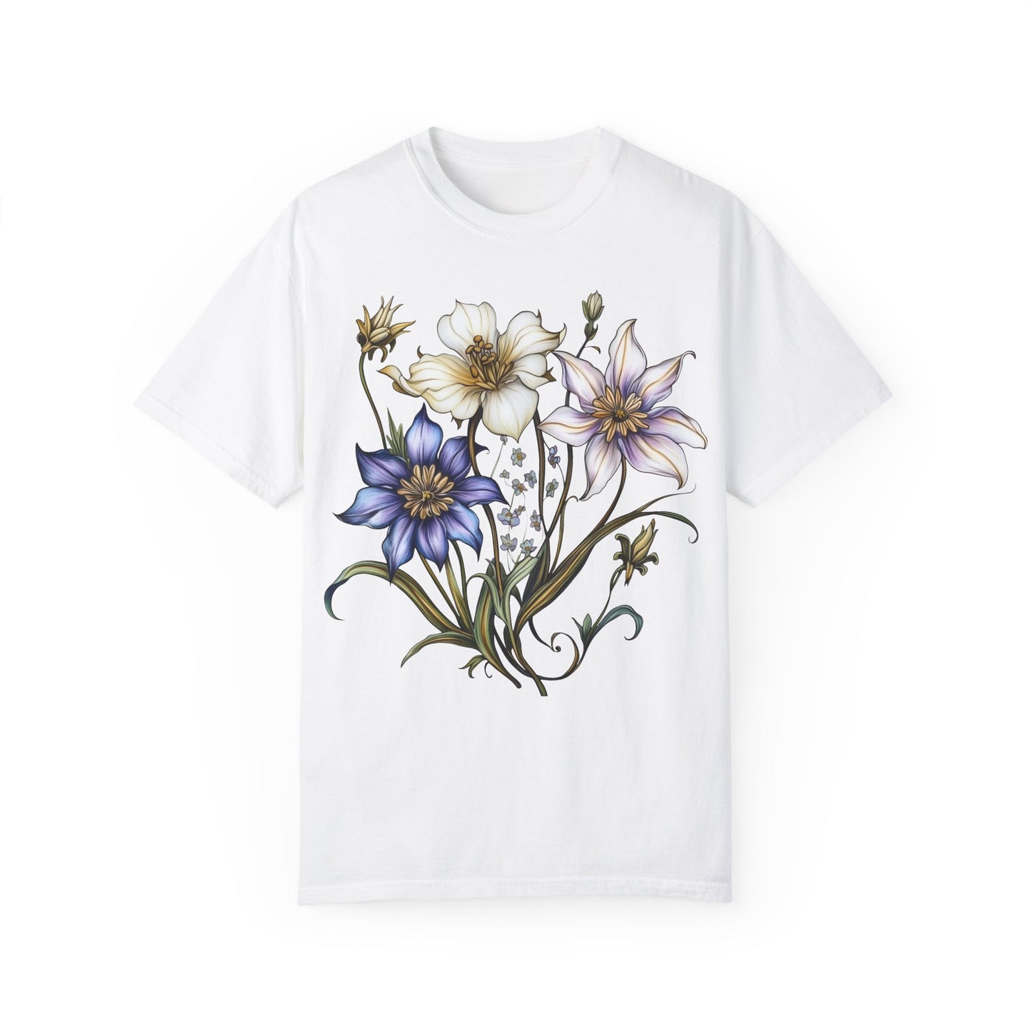 Purple and White Flowers T-shirt