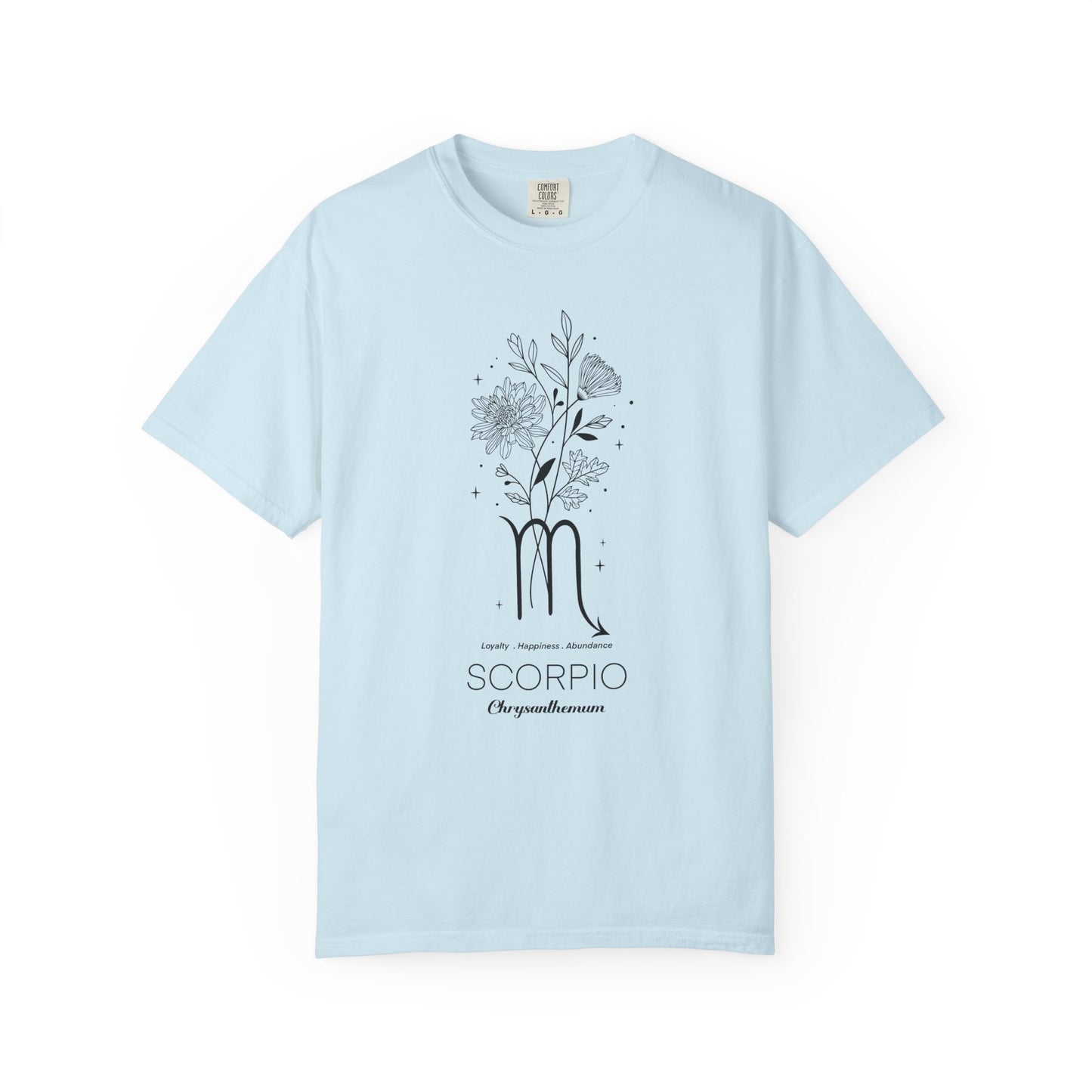 Scorpio Flower Zodiac Sign T-shirt