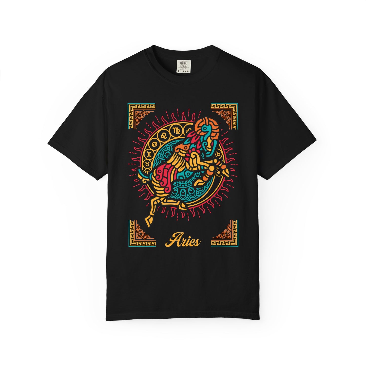 Aries Neo-Mythological Zodiac Sign T-shirt