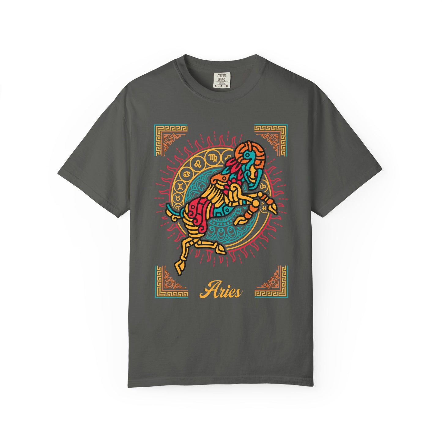 Aries Neo-Mythological Zodiac Sign T-shirt