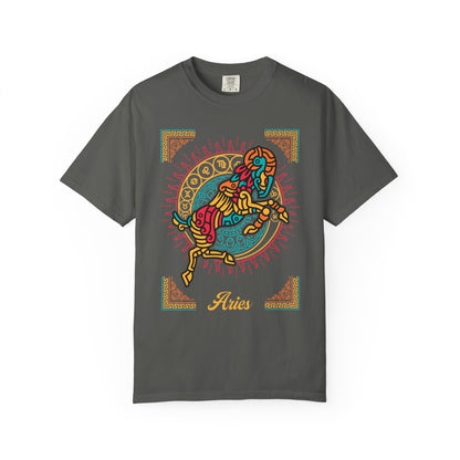 Aries Neo-Mythological Zodiac Sign T-shirt