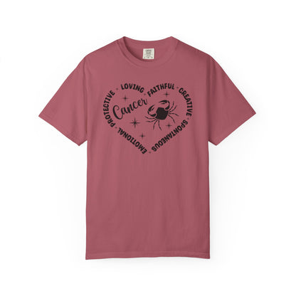 Cancer Heart Zodiac Sign T-shirt