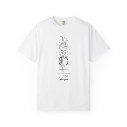 Libra Flower Zodiac Sign T-shirt