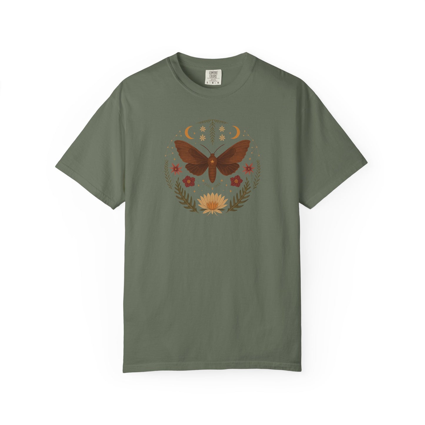 Moth With Natural Elements T-shirt
