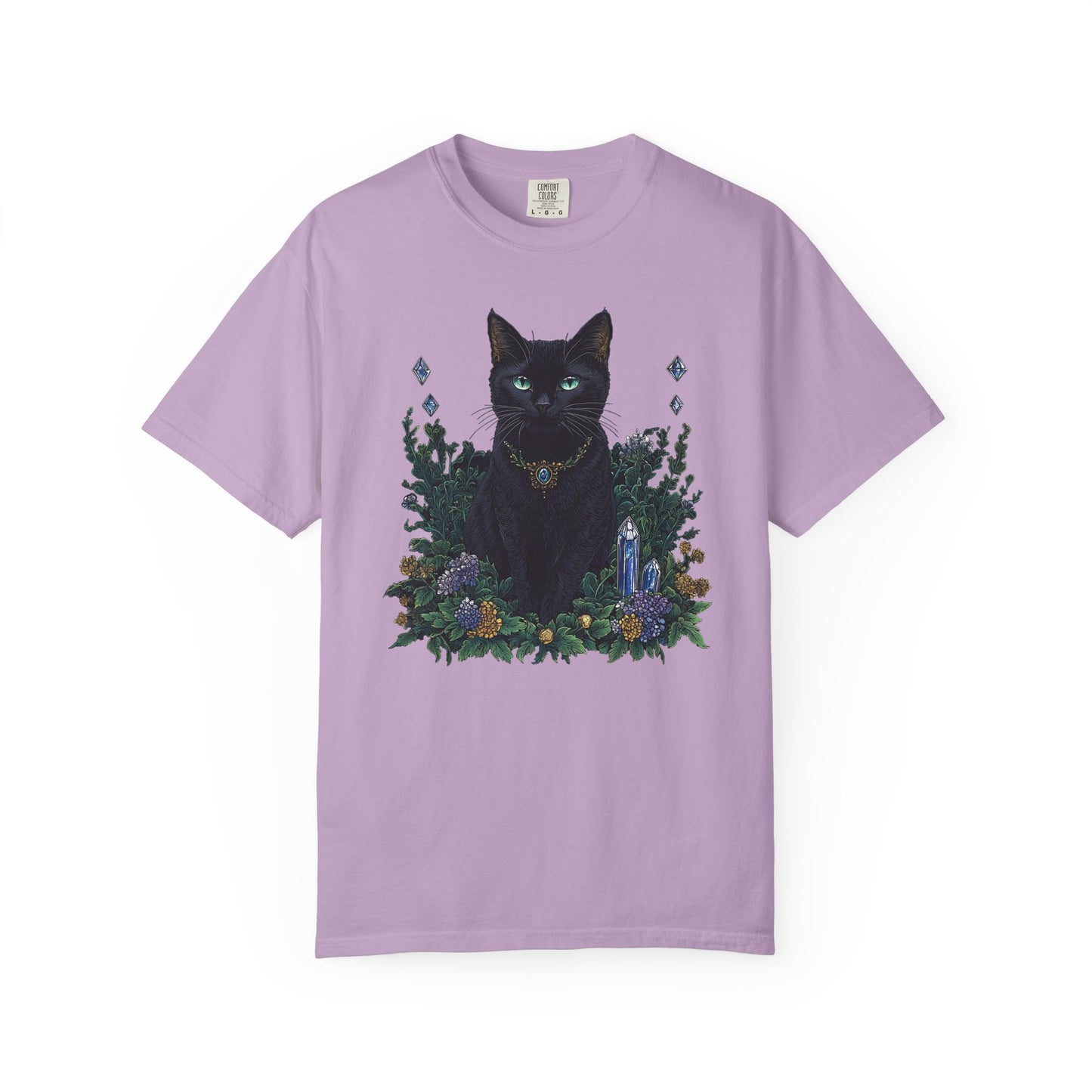 Black Cat with Crystals T-shirt