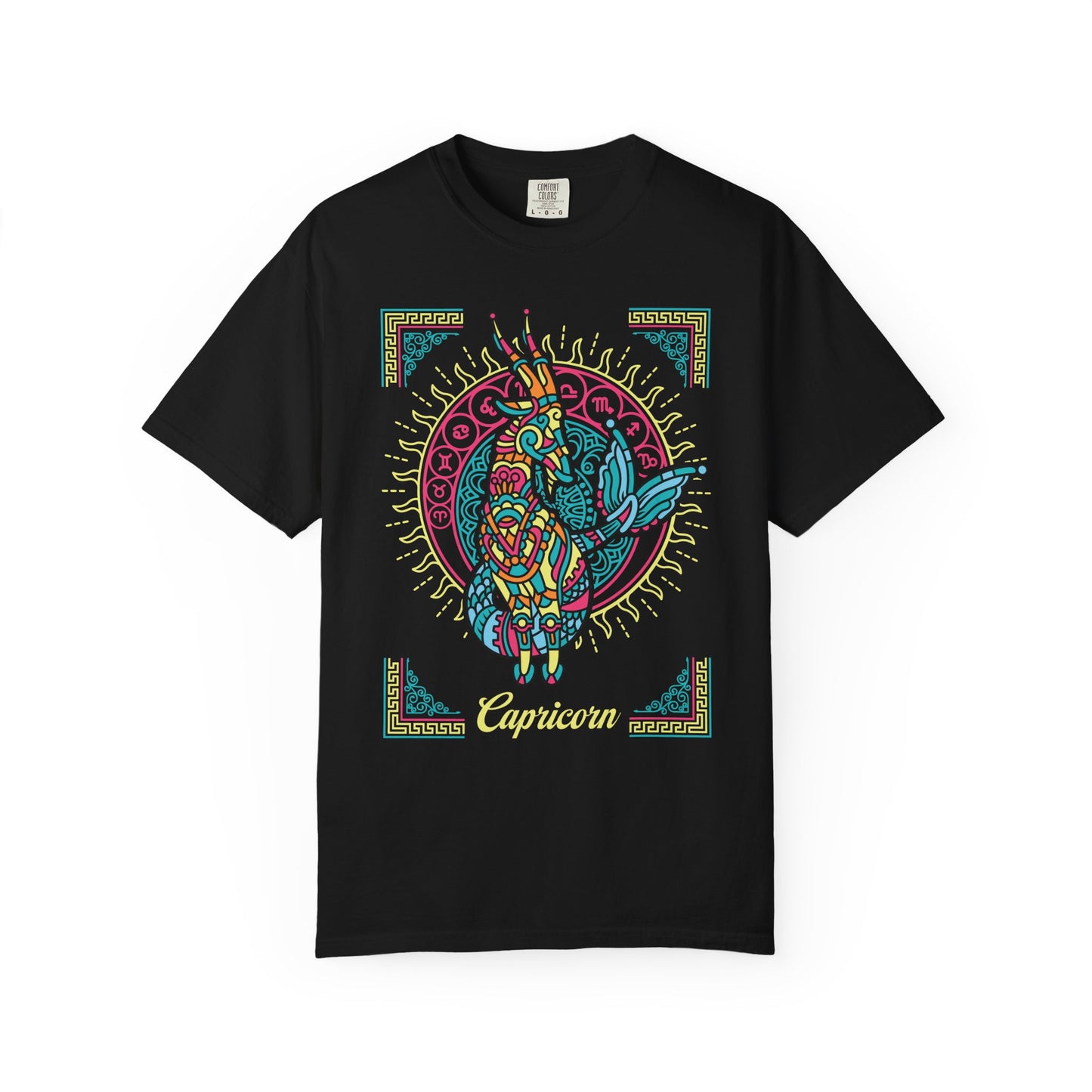 Capricorn Neo-Mythological Zodiac Sign T-shirt