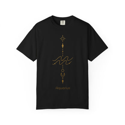 Aquarius Celestial Symbol Zodiac Sign T-shirt