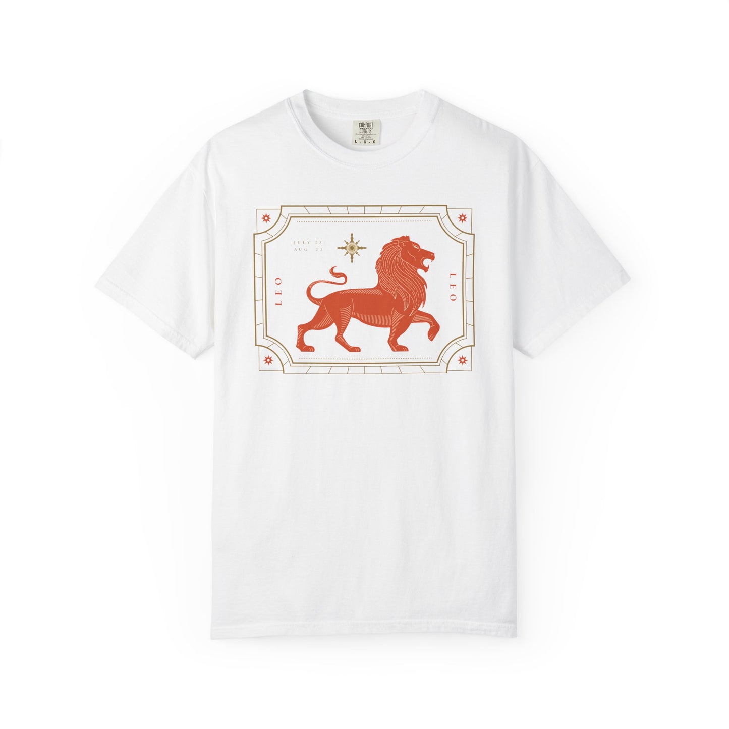 Leo Modern Minimalist Zodiac Sign T-shirt