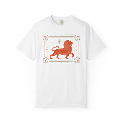 Leo Modern Minimalist Zodiac Sign T-shirt
