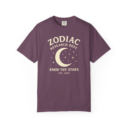 Zodiac Research Department T-shirt