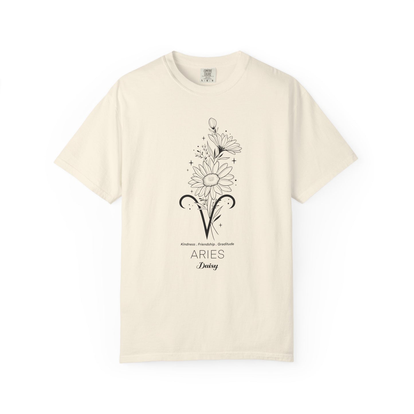 Aries Flower Zodiac Sign T-shirt
