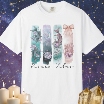 Pisces Boho Watercolor Zodiac Sign T-shirt