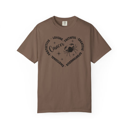 Cancer Heart Zodiac Sign T-shirt