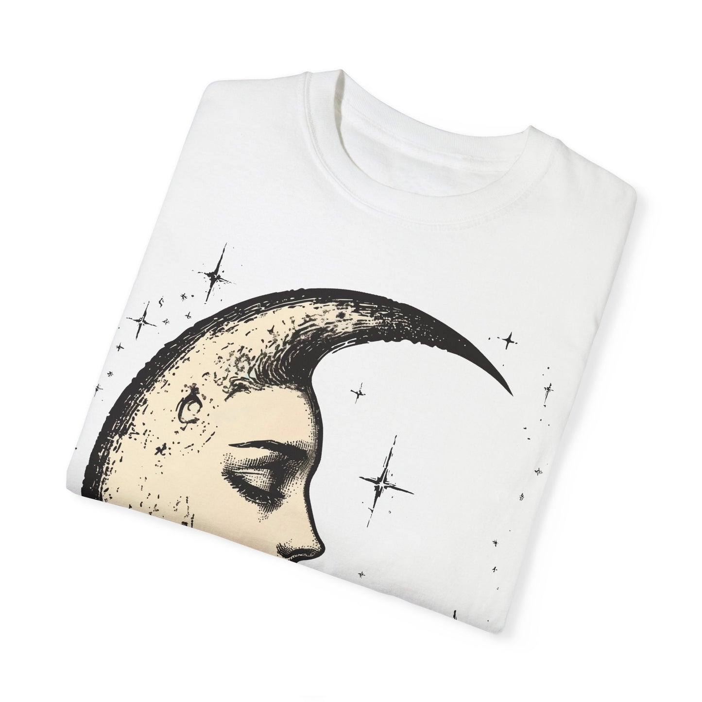 Crescent Moon Face T-shirt