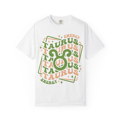 Taurus Retro-Psychedelic Zodiac Sign T-shirt